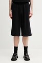 HELIOT EMIL szorty dresowe bawełniane męskie czarny SS26.M.10.231.BLK01