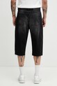 Odzież MM6 Maison Margiela szorty jeansowe męskie SH0MU0014.M30064.961 czarny