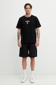 MM6 Maison Margiela pantaloni scuți cargo pentru bărbați, din bumbac SH0MU0021.MTN137.961 negru