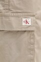 Calvin Klein Jeans szorty cargo męskie bawełniane z elastanem beżowy LV04RB618G