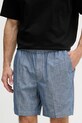 Calvin Klein Jeans pantaloncini da uomo in cotone blu LV04RF608G