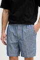 Calvin Klein Jeans pantaloncini da uomo in cotone blu LV04RF608G