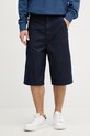 Calvin Klein Jeans pantaloncini da uomo con cotone blu navy LV04RF735G
