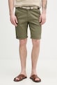 Lindbergh szorty męskie z bawełną zielony 30.505044B