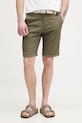 Lindbergh szorty chino męskie bawełniane z elastanem zielony 30.505045B