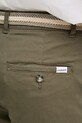 Lindbergh szorty chino męskie bawełniane z elastanem zielony 30.505045B