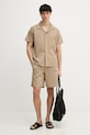 Marc O'Polo szorty dresowe męskie bawełniane 5000008254 beżowy SS26