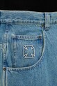 VETEMENTS szorty jeansowe Biker Cross ME76DP094N1 niebieski