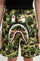 A Bathing Ape szorty bawełniane ABC Camo Shark zielony 001SPL301010M