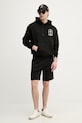 Tommy Hilfiger szorty dresowe męskie bawełniane MW0MW42883 czarny SS26