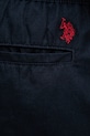Šortky s prímesou ľanu U.S. Polo Assn. LINEN DECK MUP3552 tmavomodrá