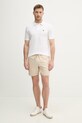 U.S. Polo Assn. szorty z dodatkiem lnu LINEN DECK MUP3552 beżowy SS26