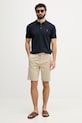 U.S. Polo Assn. къс панталон мъжки от памук USPA COMFORT WAIST CLASSIC CHINO MUP4696 бежов SS26