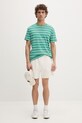 Tommy Jeans pantaloni scurți de trening pentru bărbați, cu bumbac DM0DM22697 bej SS26