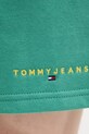 Tommy Jeans szorty dresowe męskie z bawełną zielony DM0DM22697