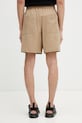 Odzież Maison Kitsuné szorty bawełniane z elastanem męskie QM01401WC5082 beżowy