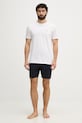 Calvin Klein pantaloncini da uomo con viscosa LV00NM2987 blu navy SS26