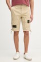 Aeronautica Militare szorty męskie bawełniane beżowy BE0041UCT01122