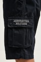 Aeronautica Militare szorty cargo męskie bawełniane granatowy BE0066UCT01122
