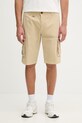 Aeronautica Militare szorty cargo męskie bawełniane beżowy BE0066UCT01122