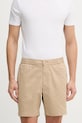 Lacoste szorty męskie bawełniane z elastanem beżowy GH2324