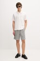 Guess Jeans szorty męskie z domieszką lnu M6GD56.WO551 szary SS26