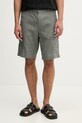 BOSS Orange шорти cargo чоловічі з льоном сірий 50559366