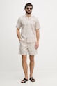 BOSS Orange chino šortky pánské bavlněné 50559371 béžová SS26