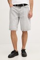 BOSS Orange шорты для мужчин из хлопка серый 50557460