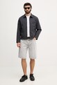 BOSS Orange шорты для мужчин из хлопка 50557460 серый SS26