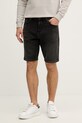 BOSS Orange Kratke hlače muške od trapera crna 50568924