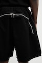 Rick Owens DRKSHDW szorty bawełniane czarny DU01F4383.CVS