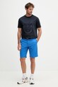 Tommy Hilfiger šortky pánské bavlněné s elastanem MW0MW42349 modrá SS26
