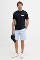 Tommy Hilfiger šortky pánské bavlněné s elastanem MW0MW42351 modrá SS26