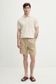 Tommy Hilfiger šortky pánske s ľanom MW0MW44353 béžová SS26