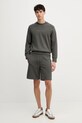 Armani Exchange szorty dresowe męskie bawełniane XM001300.AF20934 zielony SS26