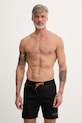 Napapijri szorty kąpielowe męskie BOX LOGO czarny NP0A4HAX9411