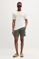 HUGO szorty lounge męskie z bawełną TERRANCE SHORTS 50559743 zielony SS26
