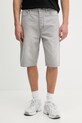 HUGO Blue šortky pánske Skate shorts sivá 50561704
