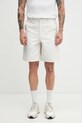 A.P.C. Moleskine szorty bawełniane męskie beżowy COHOI.H10022