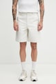 A.P.C. Moleskine szorty bawełniane męskie beżowy COHOI.H10022
