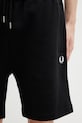 Fred Perry спортивные шорты для мужчин из хлопка чёрный S8505