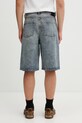 Odzież Daily Paper compact shield embroidery szorty jeansowe męskie 2610029 niebieski