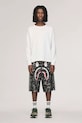 adidas Originals x BAPE denim shorts KF4917 black color KF4917