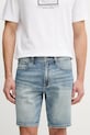 Guess kratke hlače moške denim WYATT modra M6GDV2.D1095