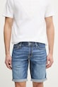 Guess šortky pánské s příměsí lnu SONNY modrá M6GD01.D0756