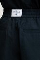 Guess kratke hlače moške z lanom mornarsko modra F6GD01.WN202