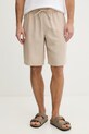 Guess kratke hlače moške z lanom bež F6GD01.WN202