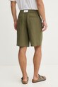 Oblačila Guess kratke hlače moške iz lana F6GD01.WN202 zelena