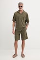 Guess teplákové šortky pánske F6GD03.KG362 zelená SS26